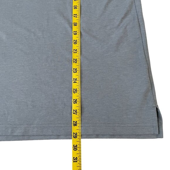 Travis Mathew Polo Golf Shirt Men's Size Large Gray Casual Preppy - Picture 4 of 5